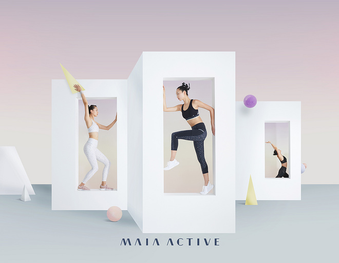 设计师运动服品牌 MAIA ACTIVE与纽约灯光艺术家James Clar共同演绎霓光运动美学