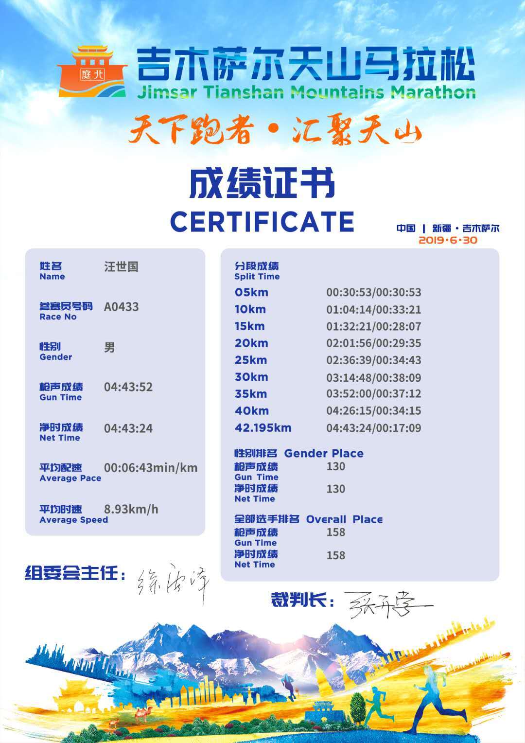 奔跑在希望的原野上——吉木萨尔天山马拉松靠背喀纳斯168