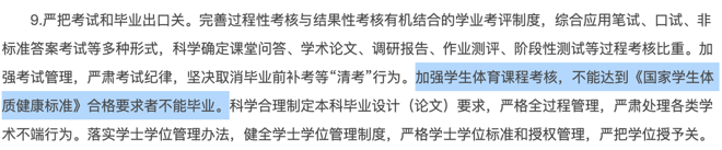 深度 | 本科生体育不合格不能毕业？