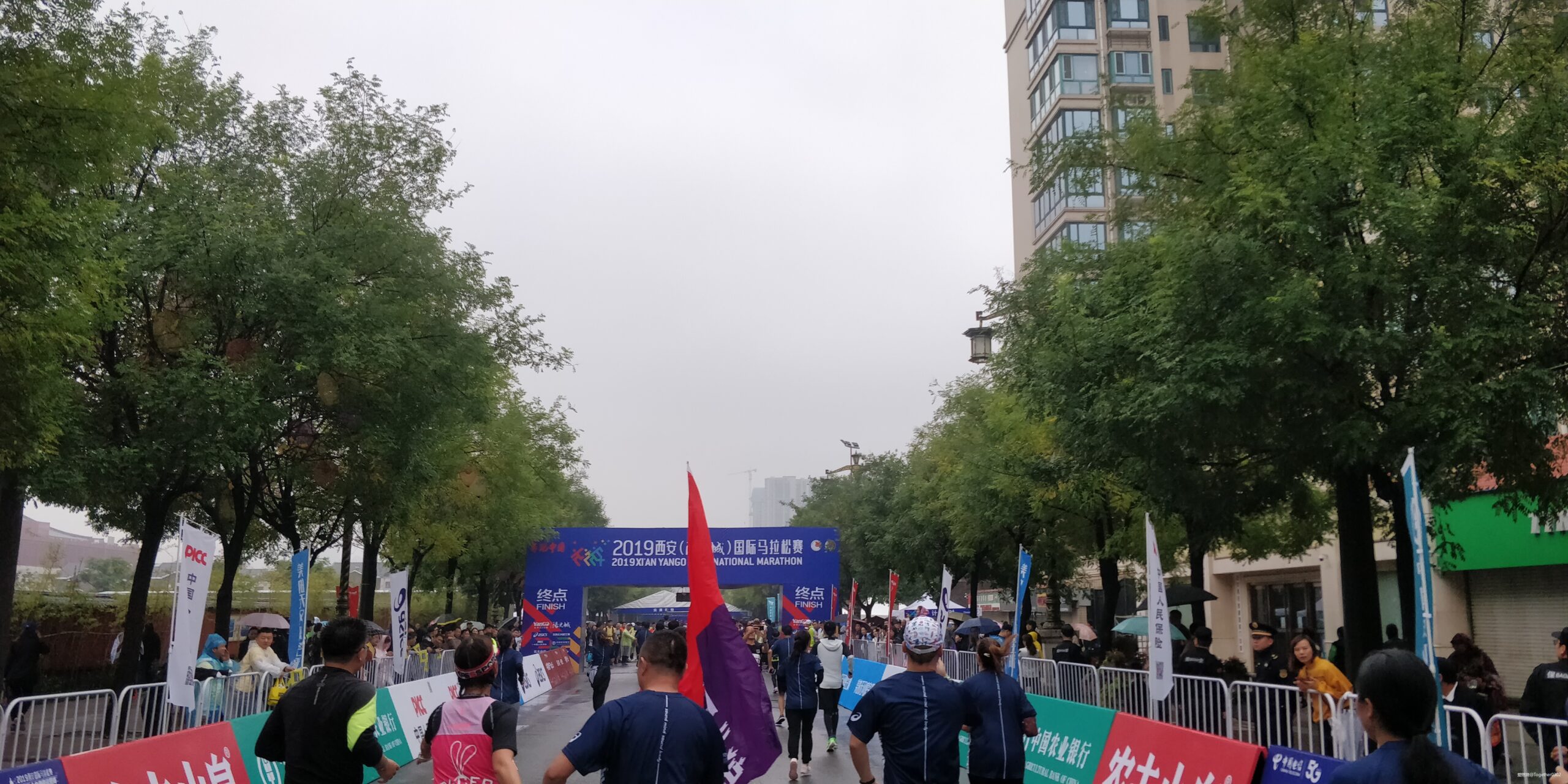 雨中看尽长安花——2019西安马拉松赛记