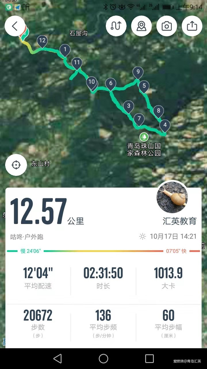 选择目标，针对训练，严肃比赛，完赛喜悦（崂山100,25公里组参赛感受）