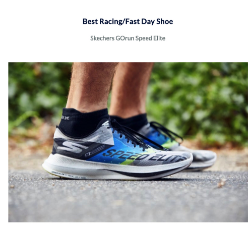 斯凯奇GORUN SPEED ELITE跑鞋获“最佳全场景竞速跑鞋”