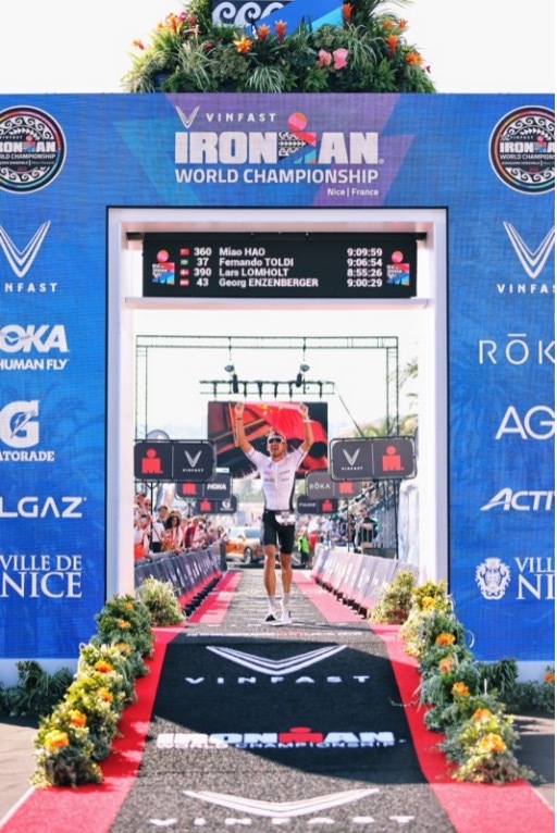 On昂跑中国签约运动员苗浩于 2023 IRONMAN 尼斯世锦赛 荣获佳绩